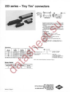 223-1609 datasheet  